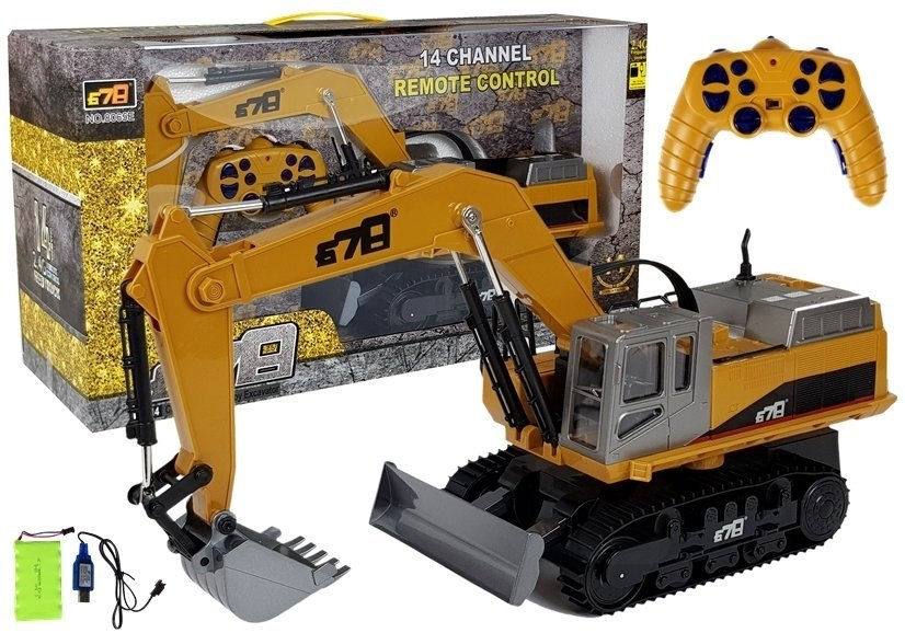 Koparka Zdalnie Sterowana 2.4G R/C Światła Koparka Zdalnie Sterowana 2.4G R/C Światła