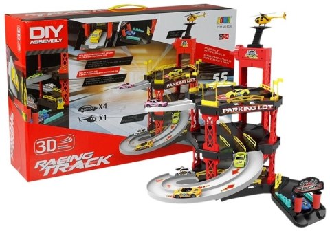 Tor z lotniskiem 55el 4 metalowe Auta Helikopter Tor z lotniskiem 55el 4 metalowe Auta Helikopter