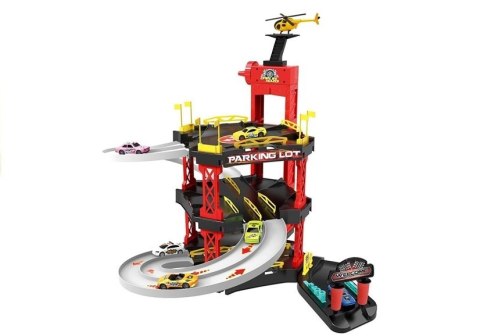 Tor z lotniskiem 55el 4 metalowe Auta Helikopter Tor z lotniskiem 55el 4 metalowe Auta Helikopter