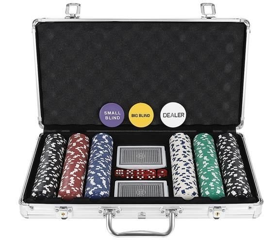 Poker - zestaw 300 żetonów w walizce HQ Poker - zestaw 300 żetonów w walizce HQ