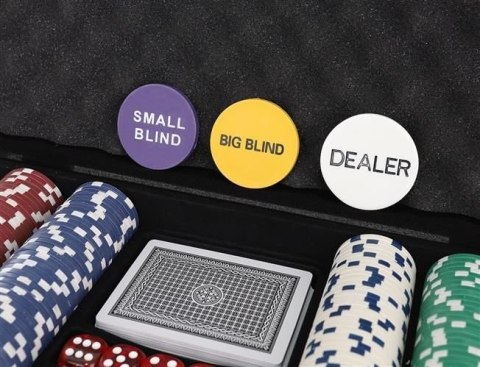 Poker - zestaw 300 żetonów w walizce HQ Poker - zestaw 300 żetonów w walizce HQ