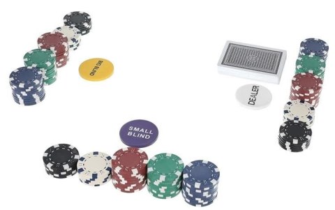 Poker - zestaw 300 żetonów w walizce HQ Poker - zestaw 300 żetonów w walizce HQ