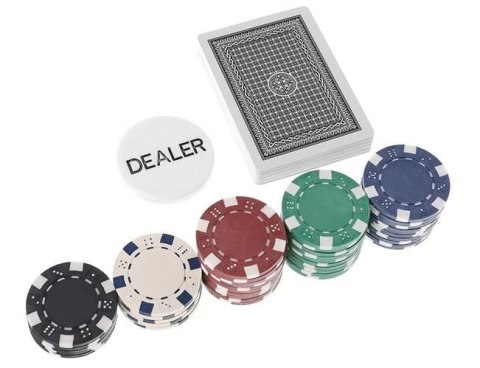 Poker - zestaw 300 żetonów w walizce HQ Poker - zestaw 300 żetonów w walizce HQ