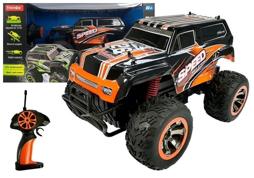 Terenowy Jeep Auto 1:18 R/C Pomarańczowe Terenowy Jeep Auto 1:18 R/C Pomarańczowe