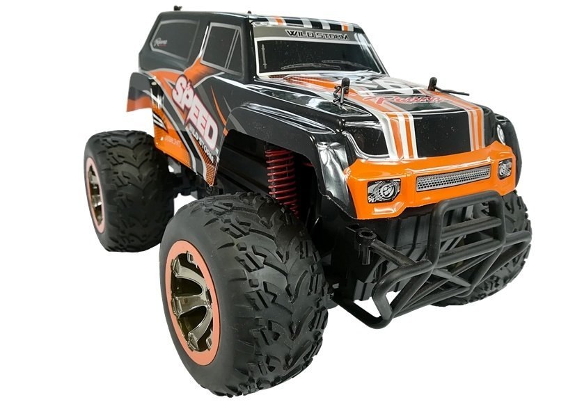 Terenowy Jeep Auto 1:18 R/C Pomarańczowe Terenowy Jeep Auto 1:18 R/C Pomarańczowe