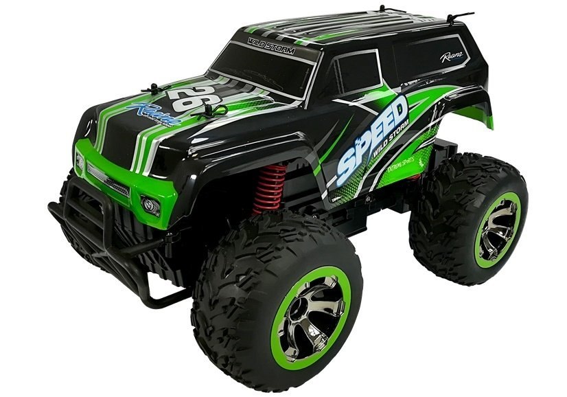 Terenowy Jeep Auto 1:18 R/C Zielone Terenowy Jeep Auto 1:18 R/C Zielone