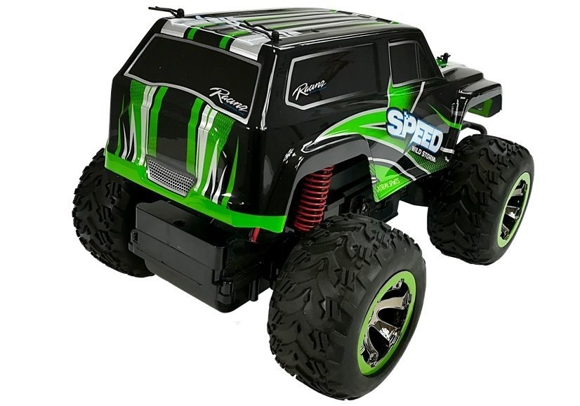 Terenowy Jeep Auto 1:18 R/C Zielone Terenowy Jeep Auto 1:18 R/C Zielone