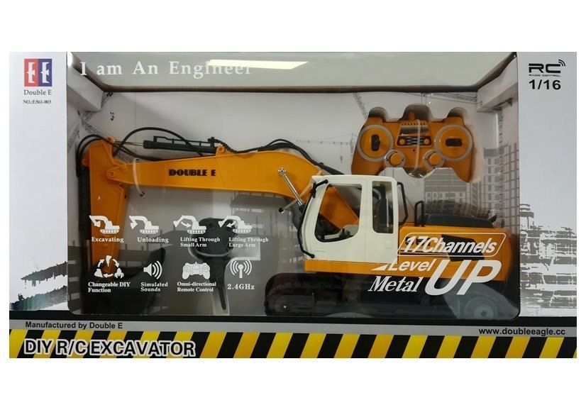 Zdalnie Sterowana Koparka R/C 1:16 Double E Zdalnie Sterowana Koparka R/C 1:16 Double E