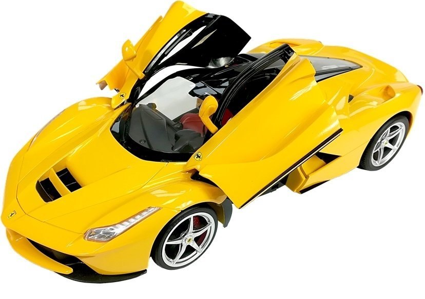 Auto R/C Ferrari Rastar 1:14 Żółte na pilota Auto R/C Ferrari Rastar 1:14 Żółte na pilota