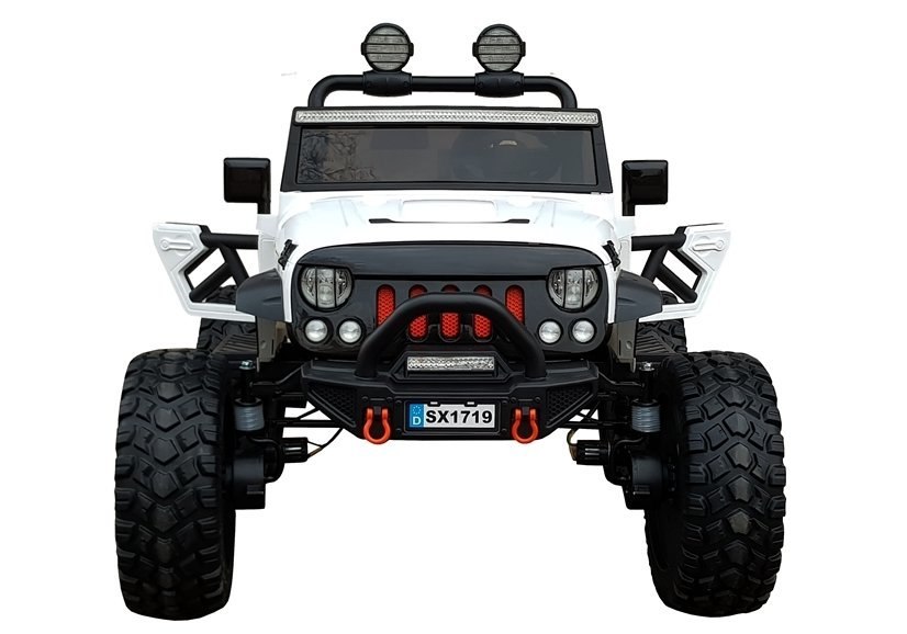 Auto na Akumulator Jeep SX1719 Biały 4x4 Auto na Akumulator Jeep SX1719 Biały 4x4