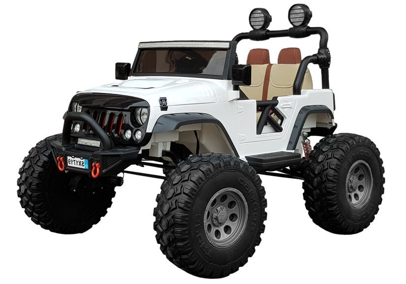 Auto na Akumulator Jeep SX1719 Biały 4x4 Auto na Akumulator Jeep SX1719 Biały 4x4