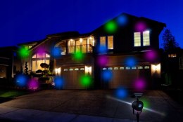 Projektor solarny LED 3 kolory