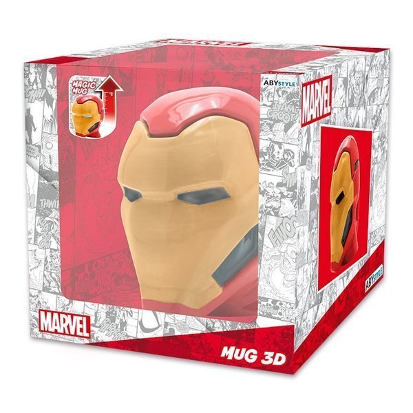 MARVEL - Kubek 3D "Iron Man" magiczny MARVEL - Kubek 3D "Iron Man" magiczny