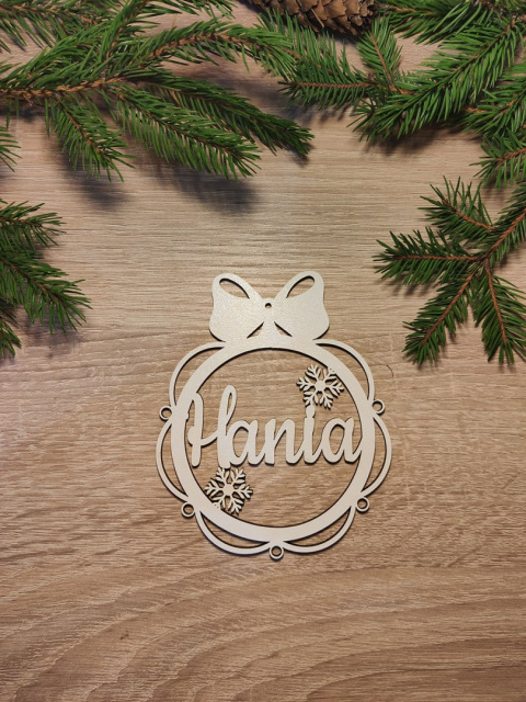 Personalizowane zawieszki 6 szt. bombki na choinkę Personalizowane zawieszki 6 szt. bombki na choinkę