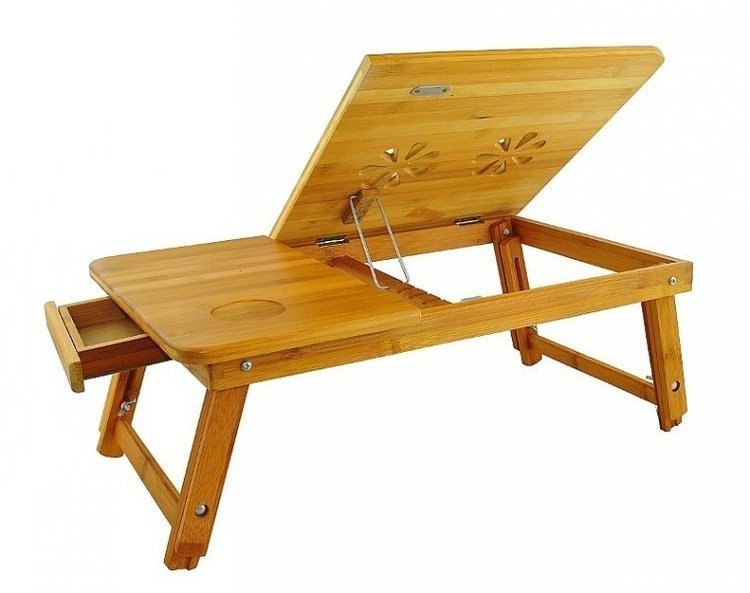 Przenośny bambusowy stolik pod laptopa Przenośny bambusowy stolik pod laptopa