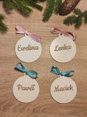Personalizowane bombki 4 szt. zawieszki na choinkę Personalizowane bombki 4 szt. zawieszki na choinkę