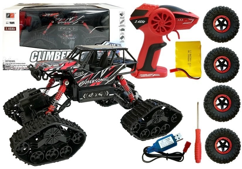 Auto Zdalnie Sterowane Terenowe R/C Czarny 4x4 Auto Zdalnie Sterowane Terenowe R/C Czarny 4x4