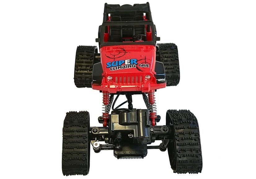 Jeep Zdalnie Sterowane Terenowe R/C Czerwony 4x4 Jeep Zdalnie Sterowane Terenowe R/C Czerwony 4x4