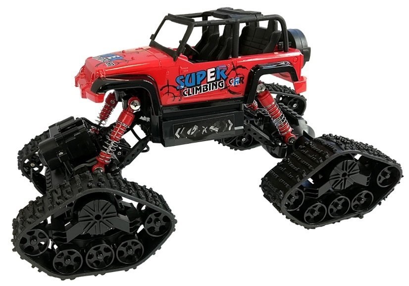 Jeep Zdalnie Sterowane Terenowe R/C Czerwony 4x4 Jeep Zdalnie Sterowane Terenowe R/C Czerwony 4x4