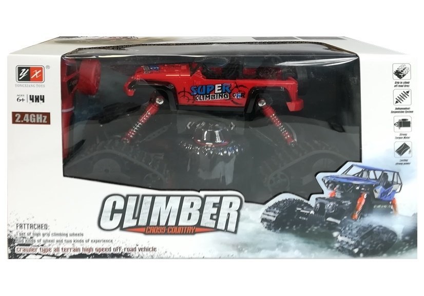 Jeep Zdalnie Sterowane Terenowe R/C Czerwony 4x4 Jeep Zdalnie Sterowane Terenowe R/C Czerwony 4x4