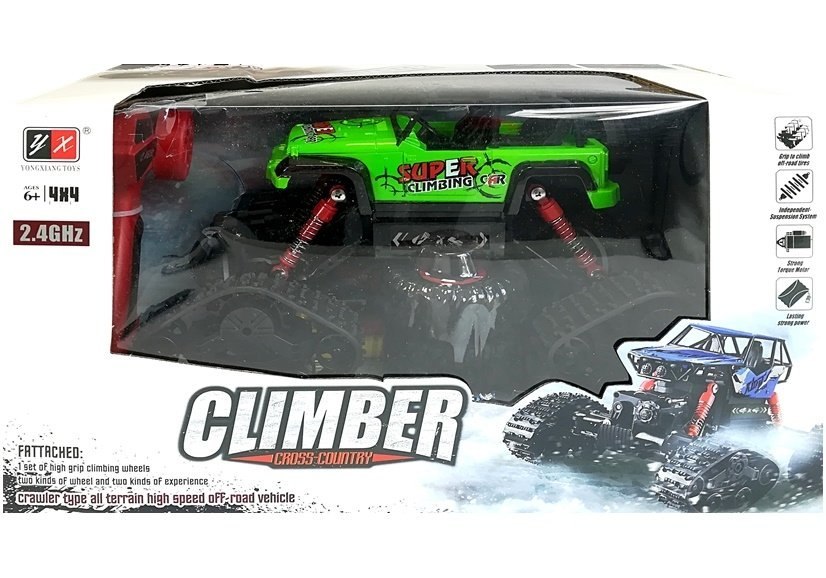 Jeep Zdalnie Sterowane Terenowe R/C Zielony 4x4 Jeep Zdalnie Sterowane Terenowe R/C Zielony 4x4