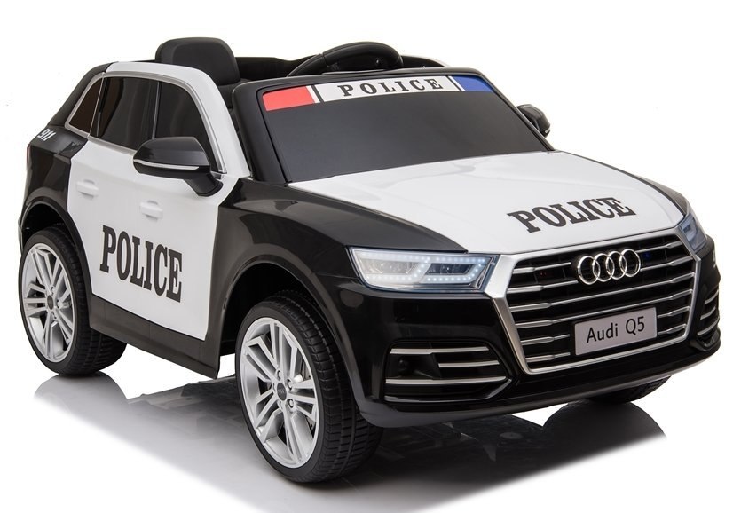 Pojazd na Akumulator Audi Q5 Policja Czarny Pojazd na Akumulator Audi Q5 Policja Czarny