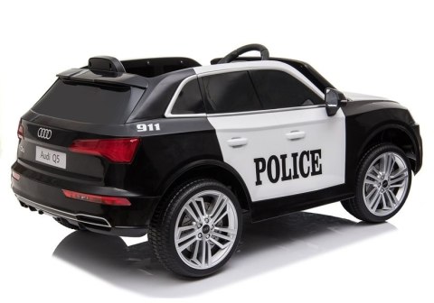 Pojazd na Akumulator Audi Q5 Policja Czarny Pojazd na Akumulator Audi Q5 Policja Czarny