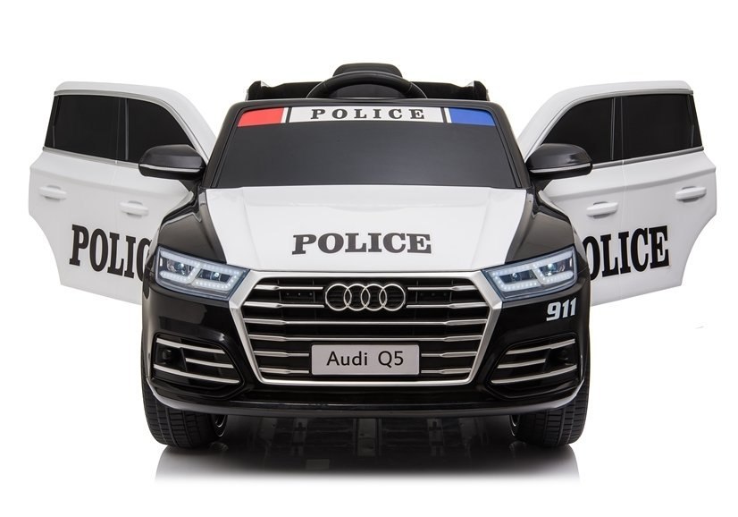 Pojazd na Akumulator Audi Q5 Policja Czarny Pojazd na Akumulator Audi Q5 Policja Czarny