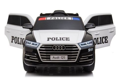 Pojazd na Akumulator Audi Q5 Policja Czarny Pojazd na Akumulator Audi Q5 Policja Czarny