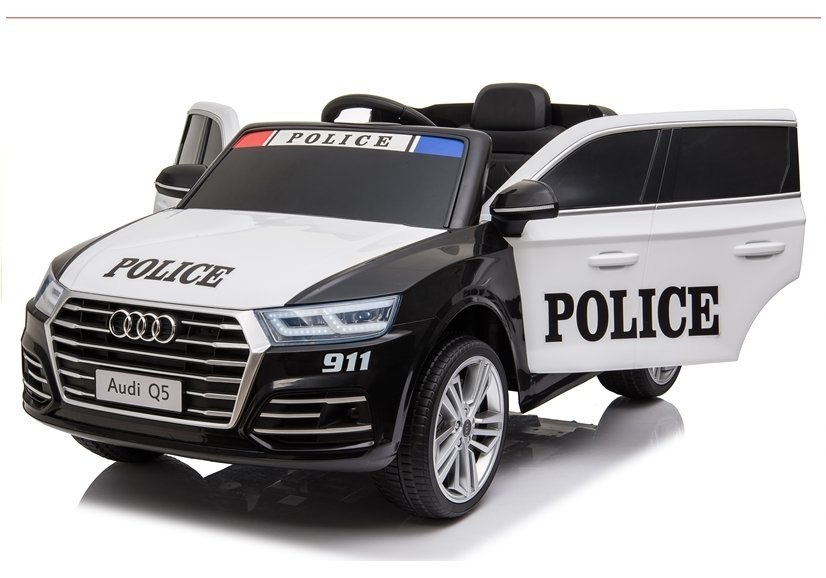 Pojazd na Akumulator Audi Q5 Policja Czarny Pojazd na Akumulator Audi Q5 Policja Czarny