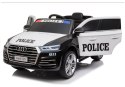 Pojazd na Akumulator Audi Q5 Policja Czarny Pojazd na Akumulator Audi Q5 Policja Czarny