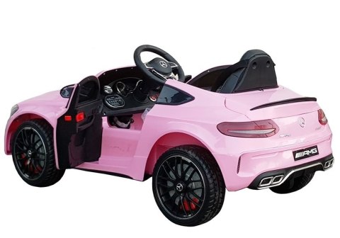 Auto na Akumulator Mercedes C63 Różowy Auto na Akumulator Mercedes C63 Różowy