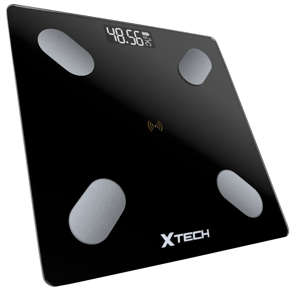 Inteligentna waga łazienkowa bluetooth czarna Inteligentna waga łazienkowa bluetooth czarna