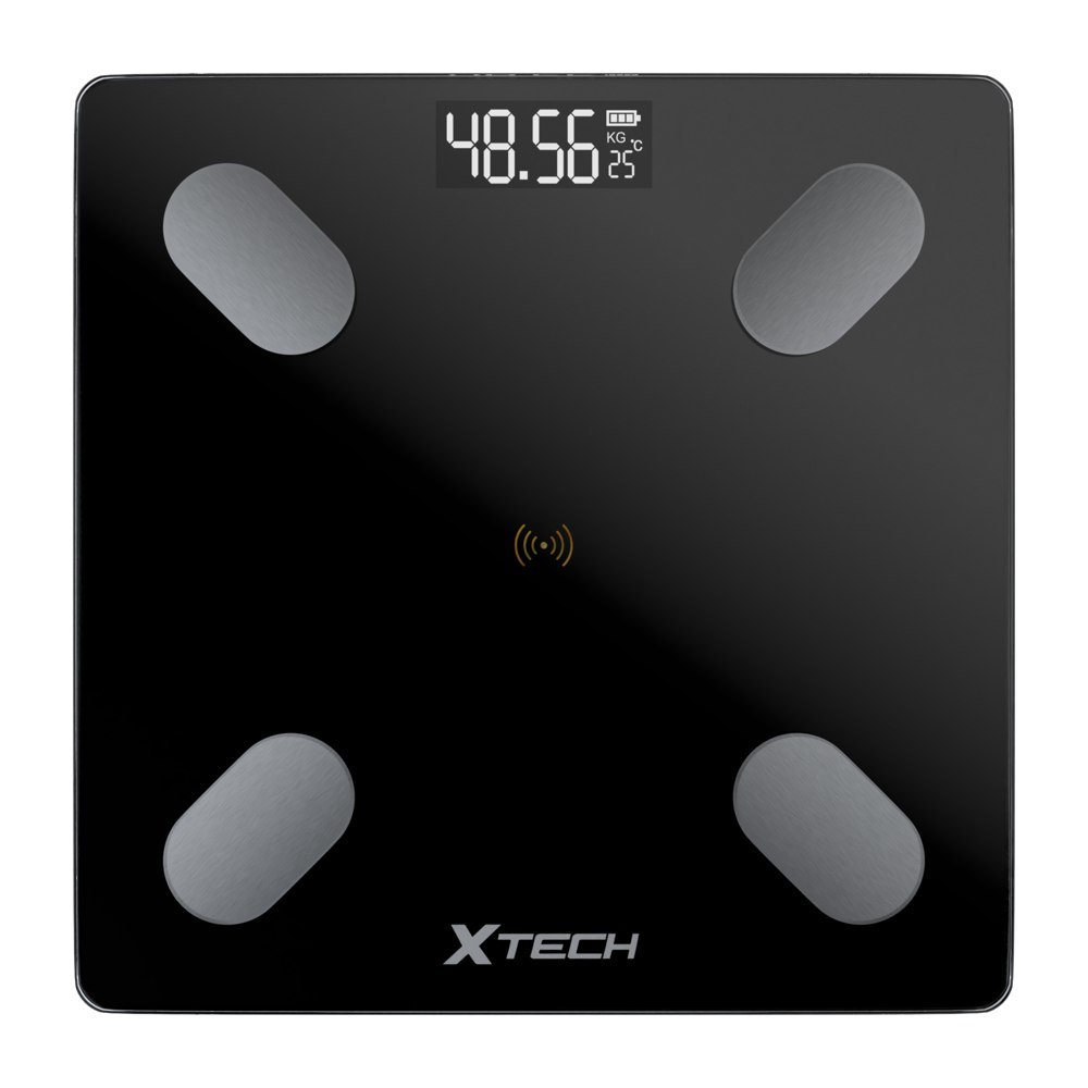 Inteligentna waga łazienkowa bluetooth czarna Inteligentna waga łazienkowa bluetooth czarna