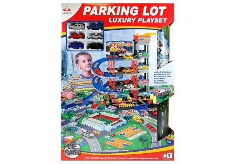 Parking dla Autek Z Windą 4 Poziomy + Duża Mata Parking dla Autek Z Windą 4 Poziomy + Duża Mata