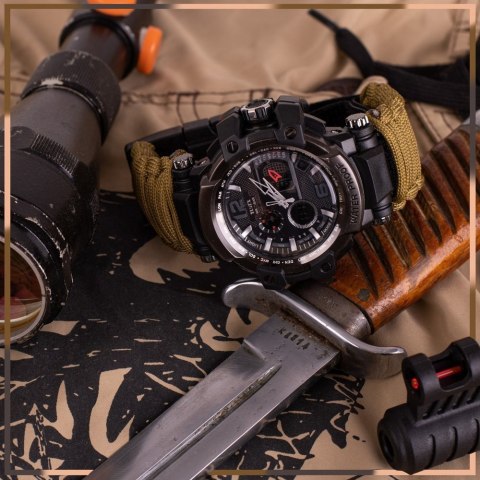 Survivalowy zegarek 7w1 Survivalowy zegarek 7w1