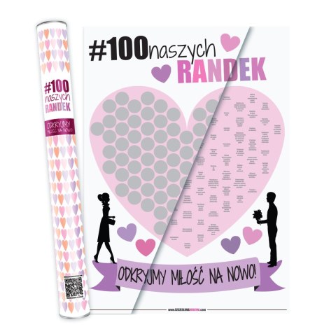 Zdrapka dla Pary - 100 Naszych Randek Zdrapka dla Pary - 100 Naszych Randek