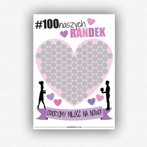 Zdrapka dla Pary - 100 Naszych Randek Zdrapka dla Pary - 100 Naszych Randek