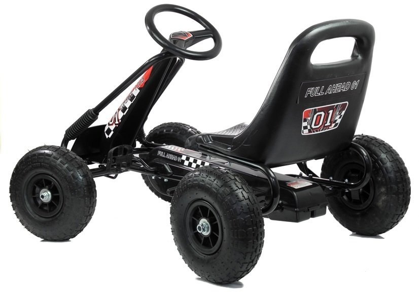 Gokart Czarny A-15 Pompowane Koła Gokart Czarny A-15 Pompowane Koła