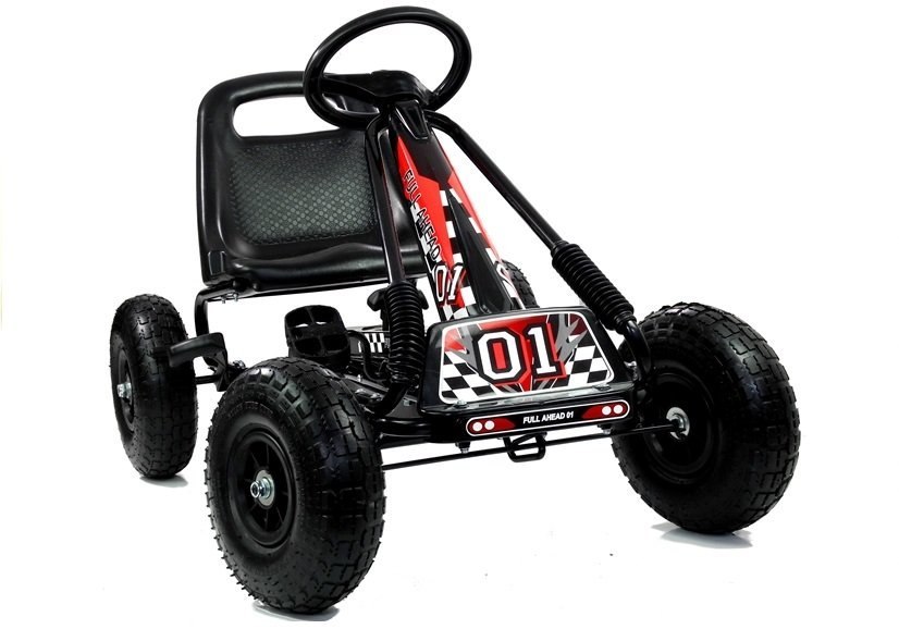 Gokart Czarny A-15 Pompowane Koła Gokart Czarny A-15 Pompowane Koła