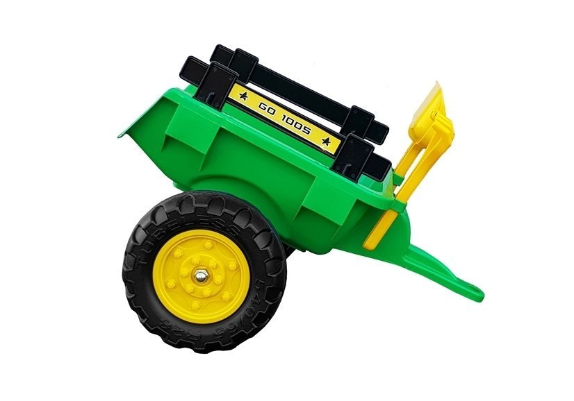 Traktor z Przyczepą i Łyżką Przód i tył zielony Pedały 3009 Traktor z Przyczepą i Łyżką Przód i tył zielony Pedały 3009