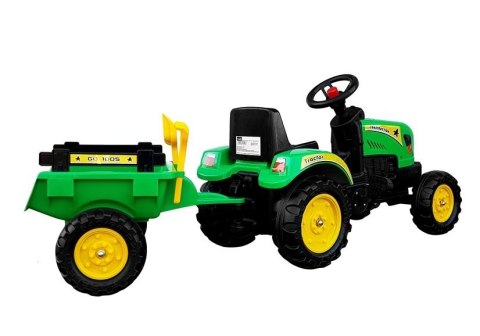 Traktor z przyczepą 01 Zielony Traktor z przyczepą 01 Zielony