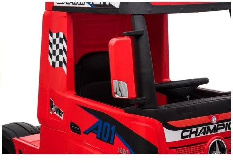 Auto na Akumulator Mercedes Actros Czerwony MP4 Auto na Akumulator Mercedes Actros Czerwony MP4