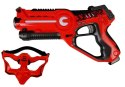 Pistolet Laserowy z maską na Baterie 2 szt Pistolet Laserowy z maską na Baterie 2 szt