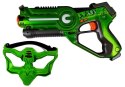 Pistolet Laserowy z maską na Baterie 2 szt Pistolet Laserowy z maską na Baterie 2 szt