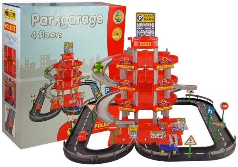 Parking 4-poziomowy z drogą i samochodami 44723 Parking 4-poziomowy z drogą i samochodami 44723