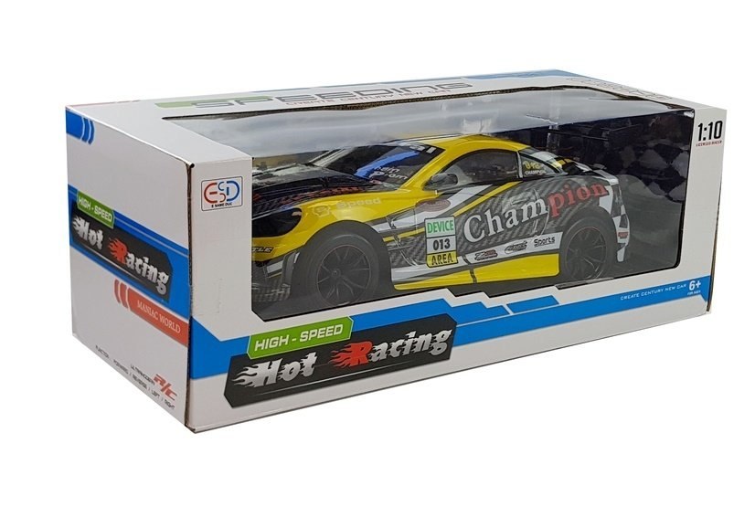 Auto Sportowe Zdalnie Sterowane 1:10 Żółte R/C Auto Sportowe Zdalnie Sterowane 1:10 Żółte R/C