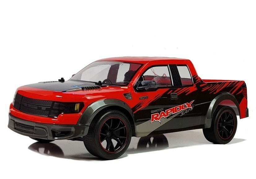 Auto Zdalnie Sterowane Pick Up 1:10 Czerwone R/C Auto Zdalnie Sterowane Pick Up 1:10 Czerwone R/C
