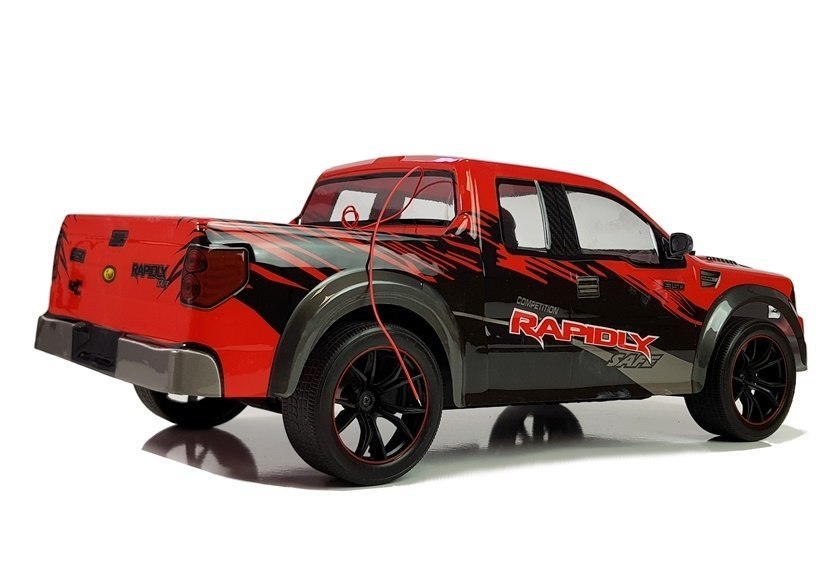 Auto Zdalnie Sterowane Pick Up 1:10 Czerwone R/C Auto Zdalnie Sterowane Pick Up 1:10 Czerwone R/C