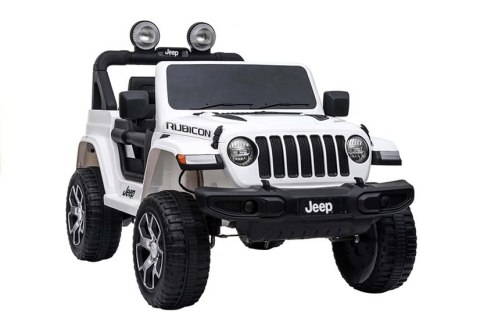 Auto na Akumulator Jeep Wrangler Rubicon Biały Auto na Akumulator Jeep Wrangler Rubicon Biały